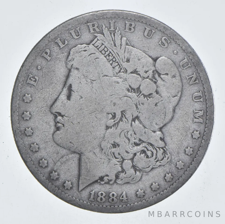 Early - 1884 Morgan Silver Dollar - 90% US Coin *793