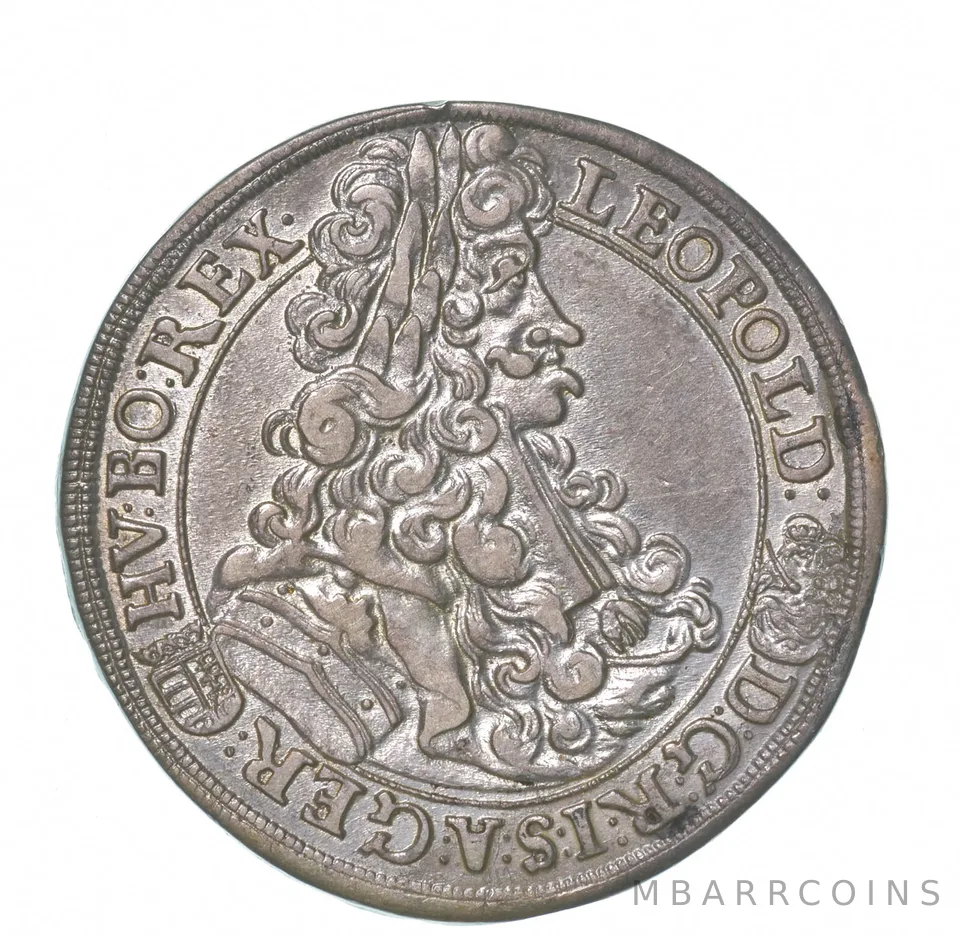1703 Austria Habsburg Leopold I 1/2 Thaler Hungary *4308