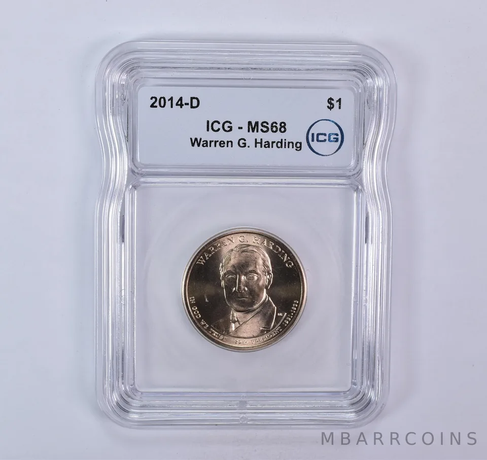 2014-D Presidential $1 Warren G Harding SMS MS68 ICG
