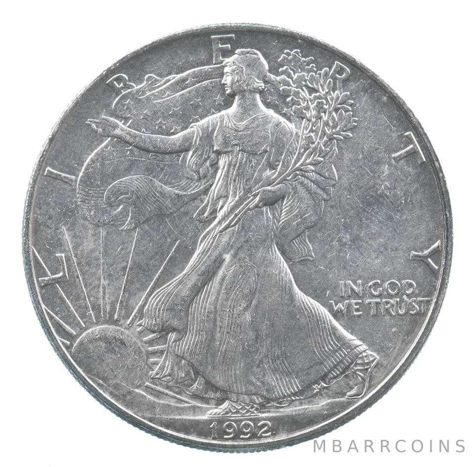 Better Date 1992 American Silver Eagle 1 Troy Oz .999 Fine Silver *803