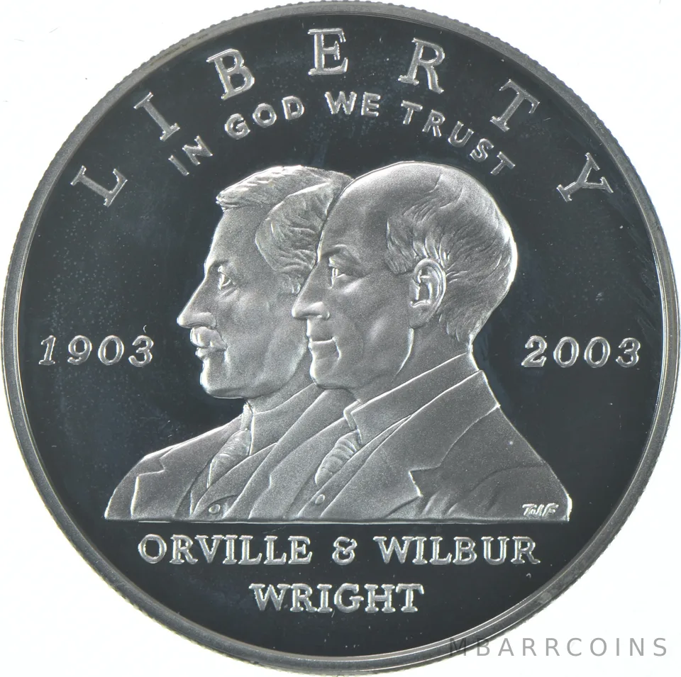 2003-P Proof First Flight Commemorative Silver Dollar $1