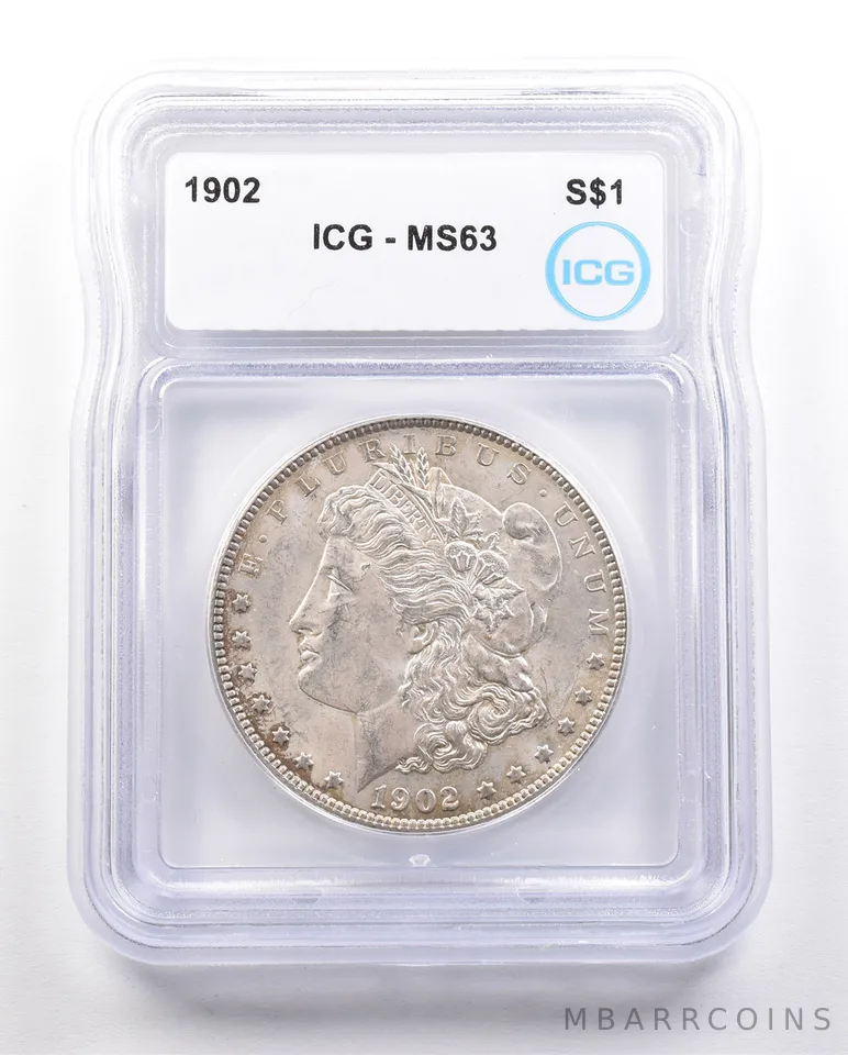 1902 Morgan Silver Dollar MS63 ICG *3430