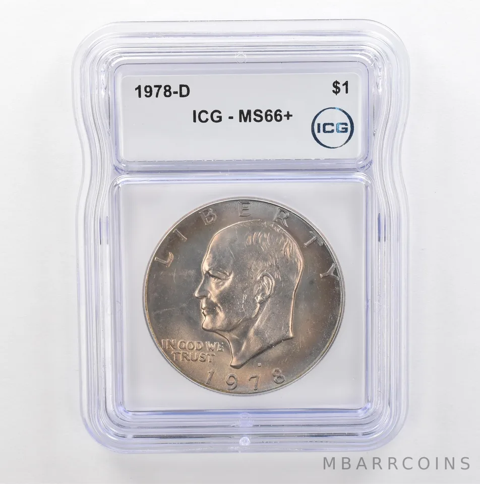 1978-D Eisenhower $1 MS66+ ICG Beautiful Tone *5353