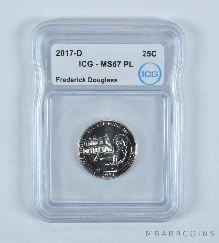 2017-D Washington Quarter ATB Frederick Douglass MS67 PL ICG