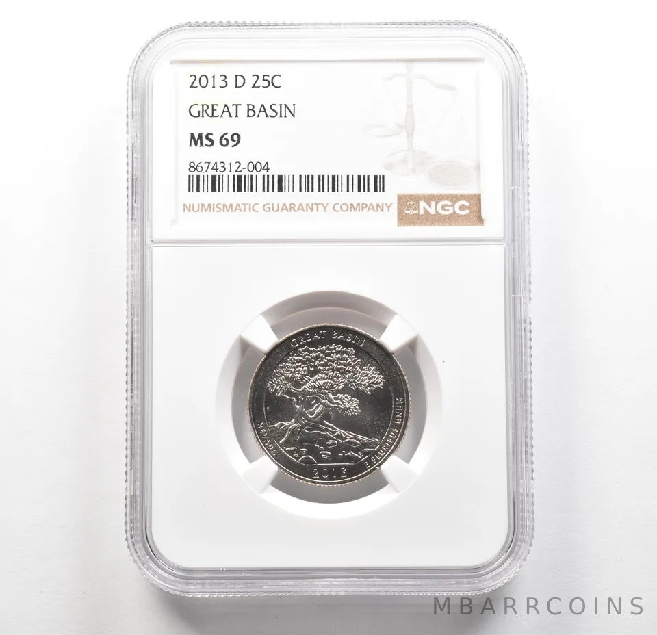 2013-D Washington Quarter ATB Great Basin MS69 NGC TOP POP *6258
