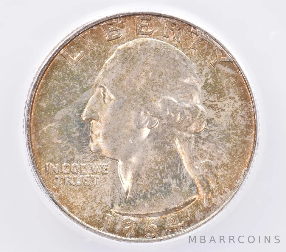 1964-D Washington Quarter MS67 ICG Beautiful Tone *2527