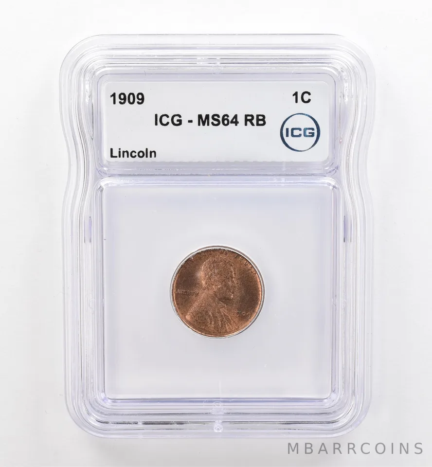 1909 Lincoln Wheat Cent MS64 RB ICG Beautiful Tone *9142