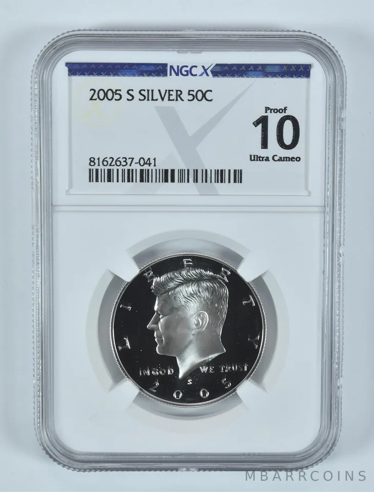 2005-S Kennedy Half Dollar Silver Proof 10 UCAM NGC X NGCX