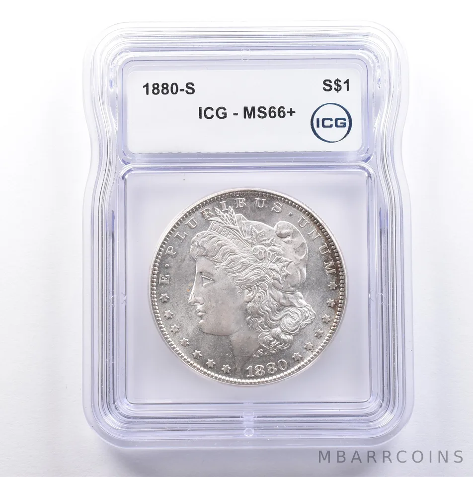 1880-S Morgan Silver Dollar MS66+ ICG *9092