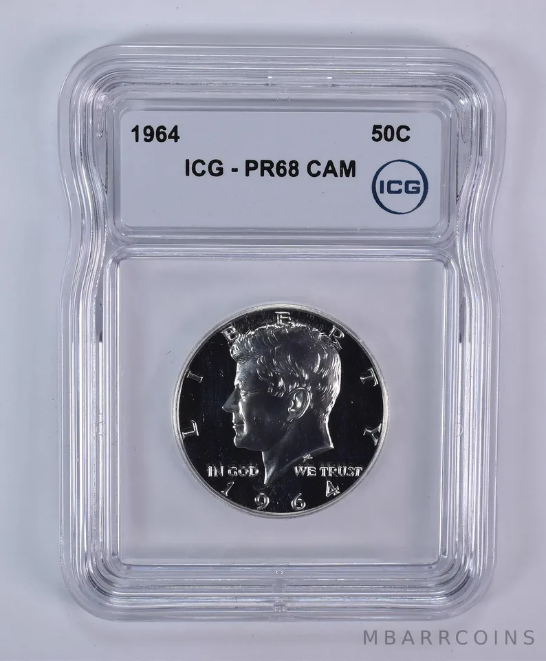 1964 Kennedy Half Dollar PR68 CAM ICG