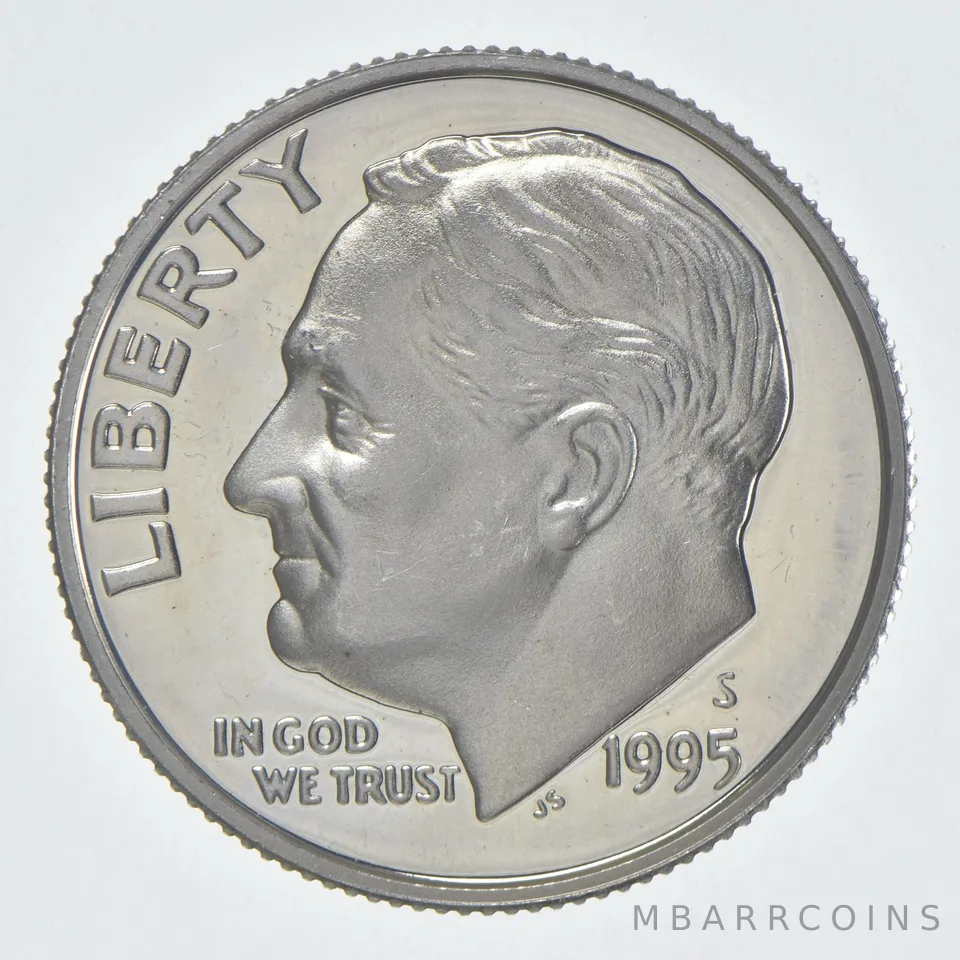 1995-S Roosevelt Dime Proof 90% Silver