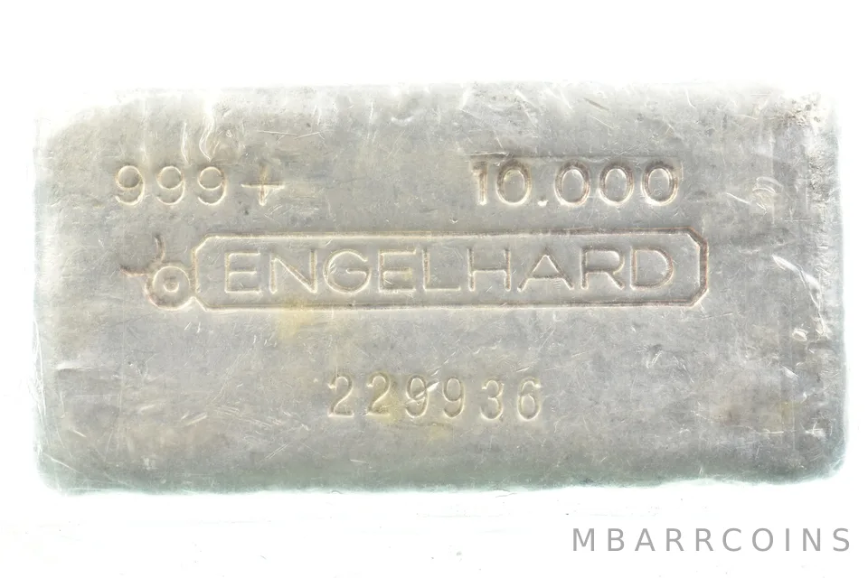 10 Oz Silver Bar Engelhard Poured *1997