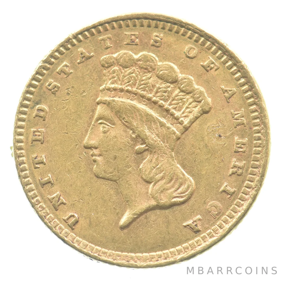 1885 $1 Indian Princess Head Gold Dollar *5068
