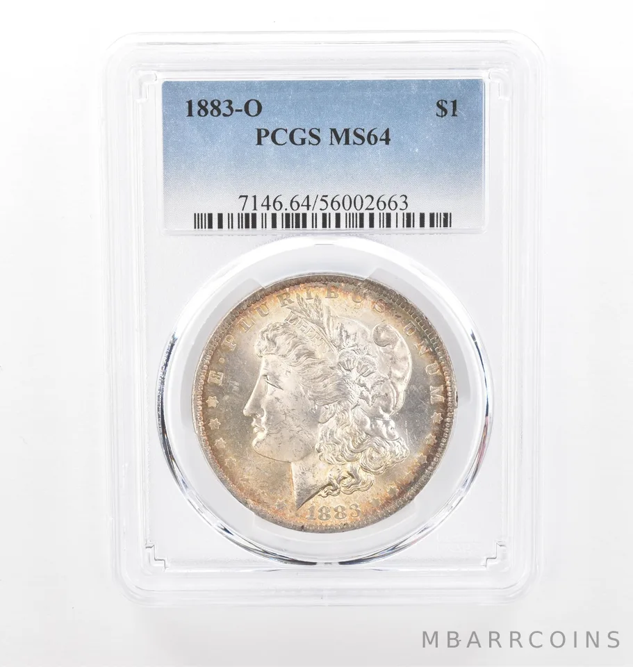 1883-O Morgan Silver Dollar MS64 PCGS Beautiful Tone *2077