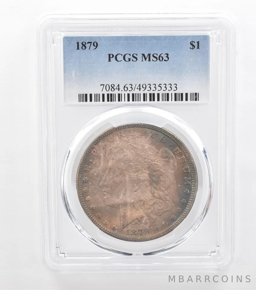 1879 Morgan Silver Dollar MS63 PCGS Beautiful Tone *3689