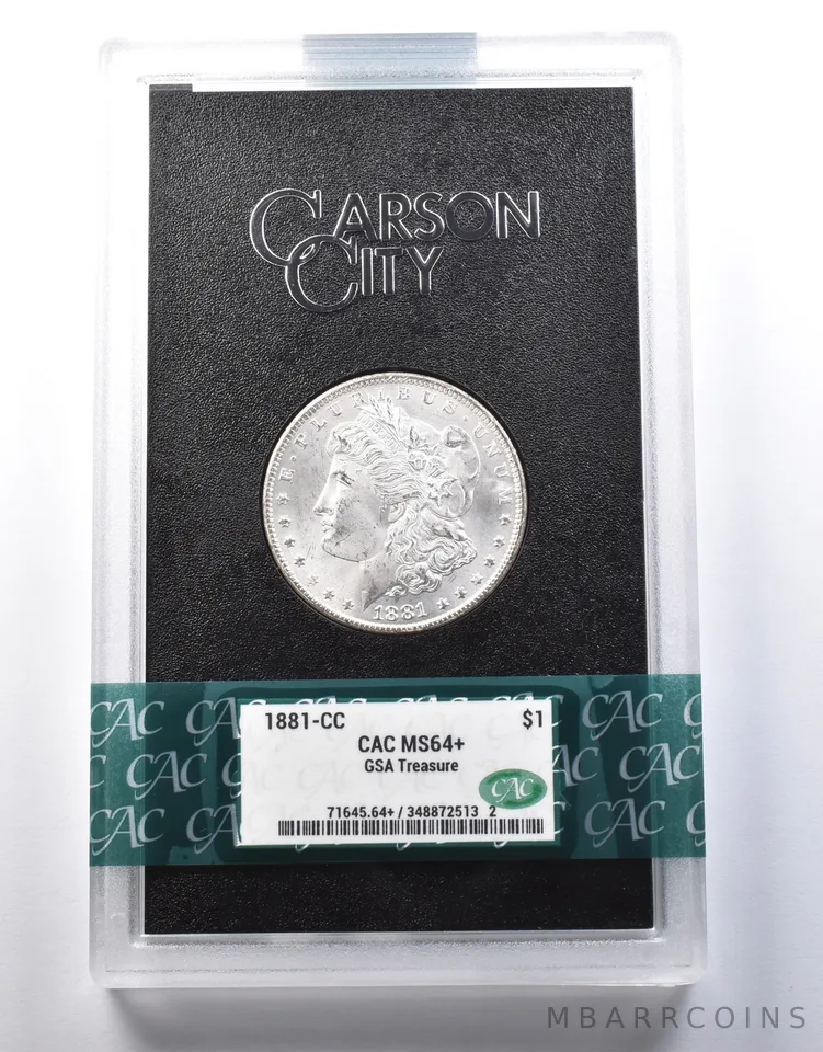 1881-CC Morgan Silver Dollar GSA Treasure MS64+ CAC *9373