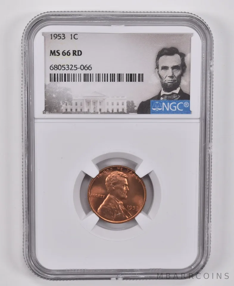 1953 Lincoln Wheat Cent MS66 RD NGC Special Label