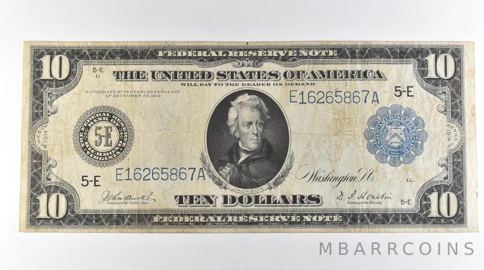 1914 $10 Richmond VA FRN Large Note Blue Seal *3101
