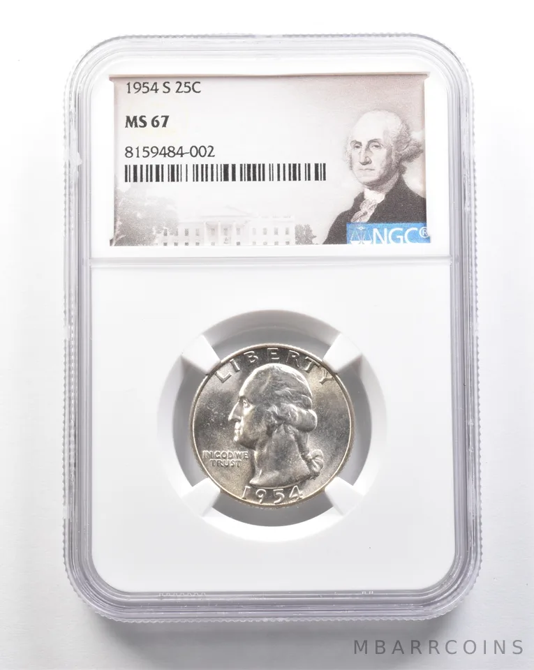 1954-S Washington Quarter MS67 NGC *7445