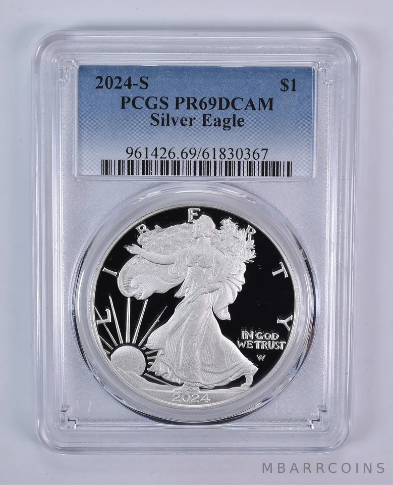 2024-S American Silver Eagle PR69 DCAM PCGS Blue Label