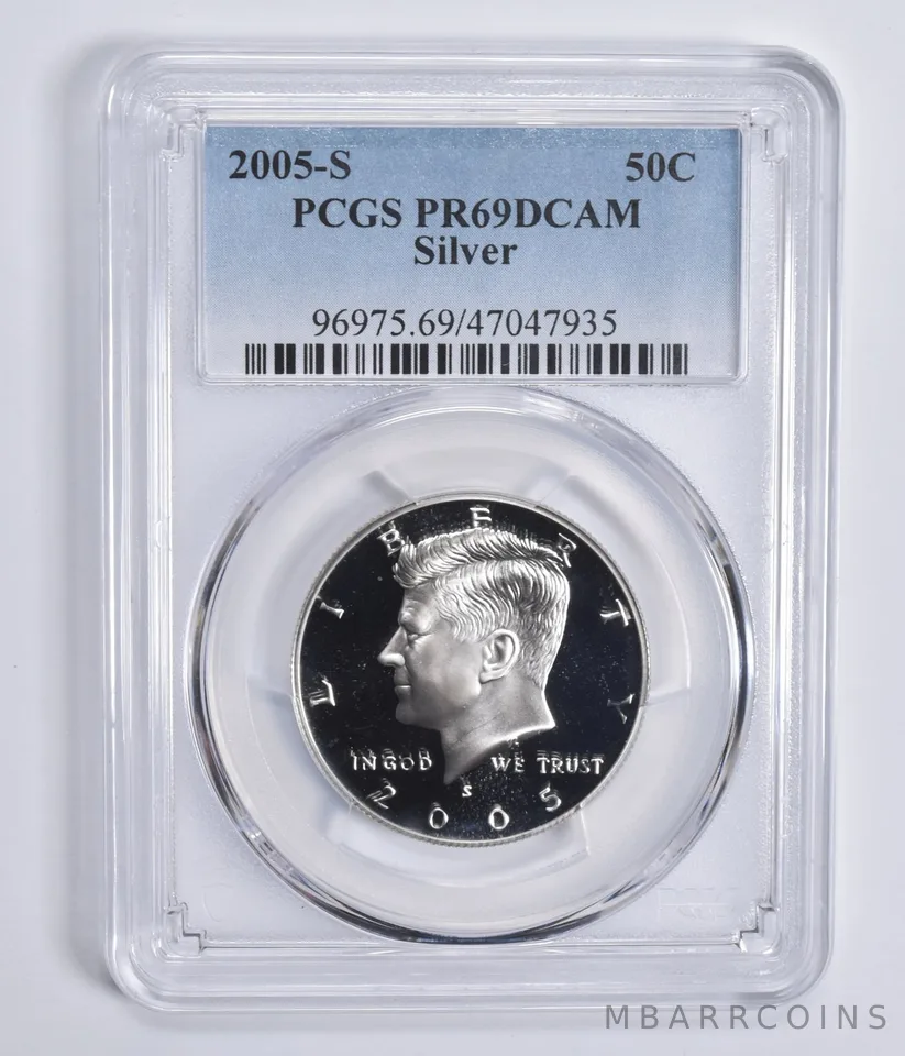 2005-S Kennedy Half Dollar Silver PR69 DCAM PCGS Blue Lbl