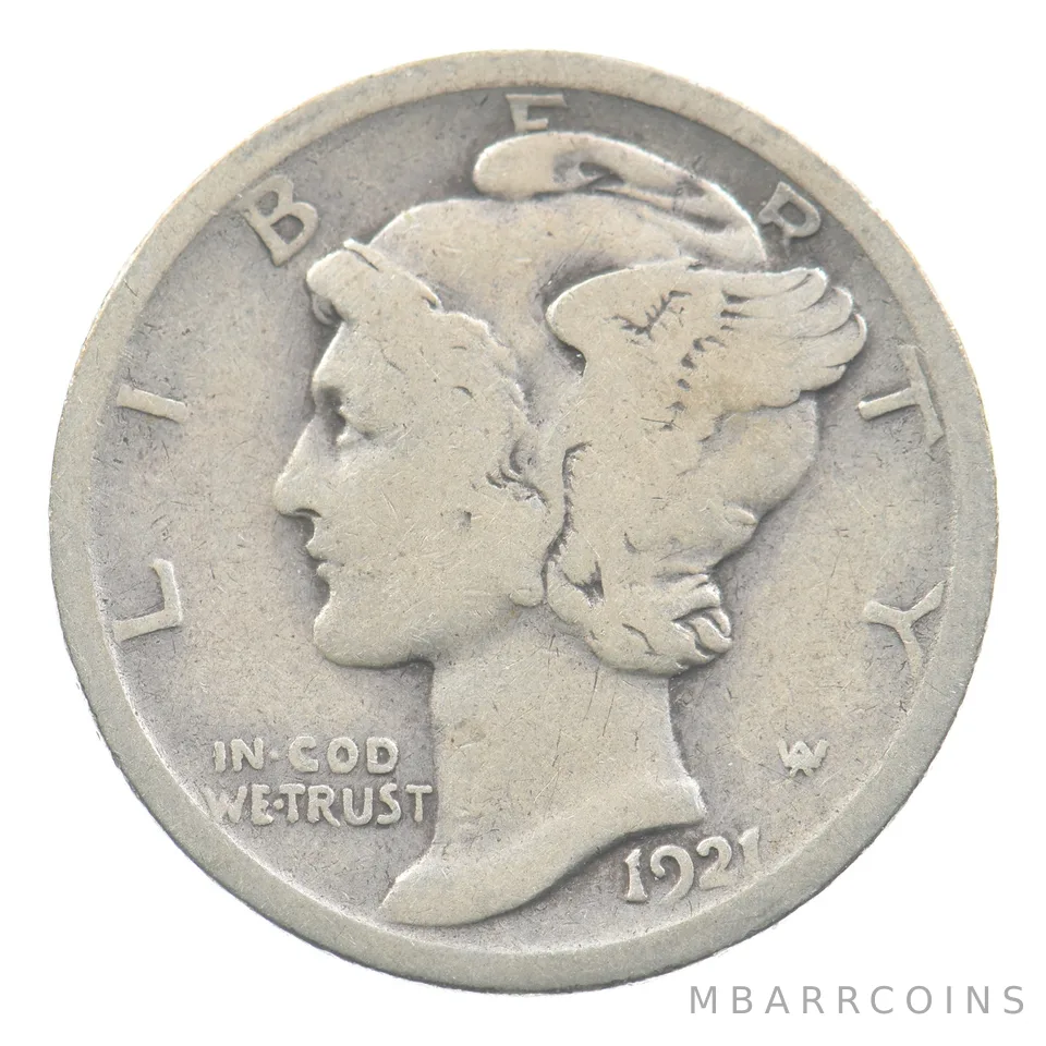 1921 Mercury Dime *6109