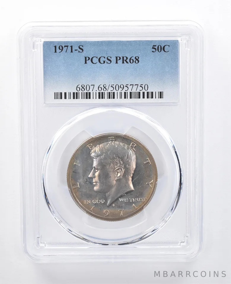 1971-S Kennedy Half Dollar PR68 PCGS Beautiful Tone *8080