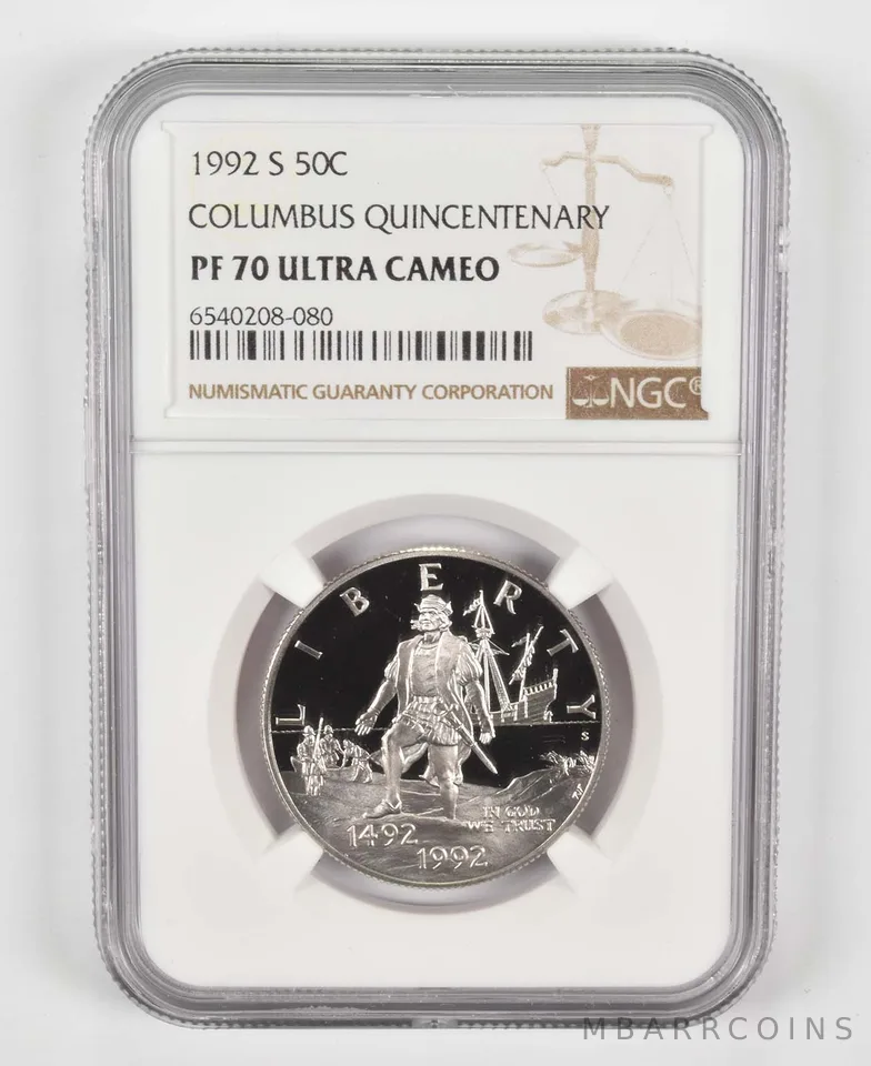 1992-S Commemorative Half Dollar Columbus Quincentenary PF70 NGC