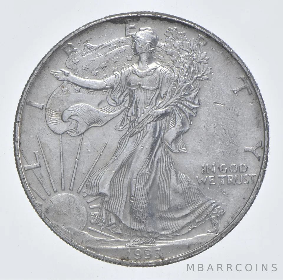 Better Date 1993 American Silver Eagle 1 Troy Oz .999 Fine Silver *472
