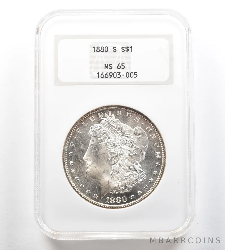 1880-S Morgan Silver Dollar MS65 NGC *7123