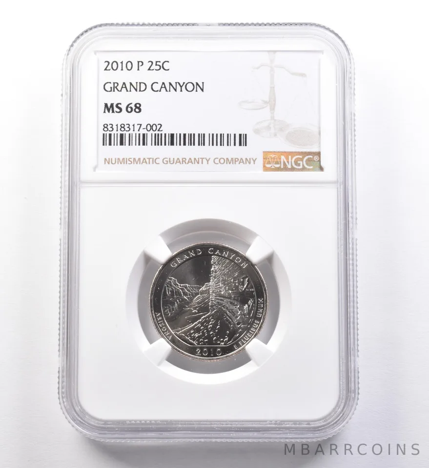 2010-P Washington Quarter Grand Canyon MS68 NGC *9663