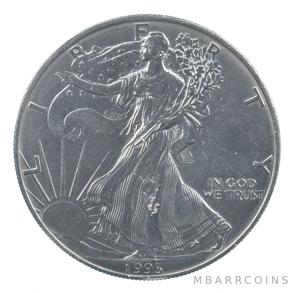 Better Date 1993 American Silver Eagle 1 Troy Oz .999 Fine Silver *872