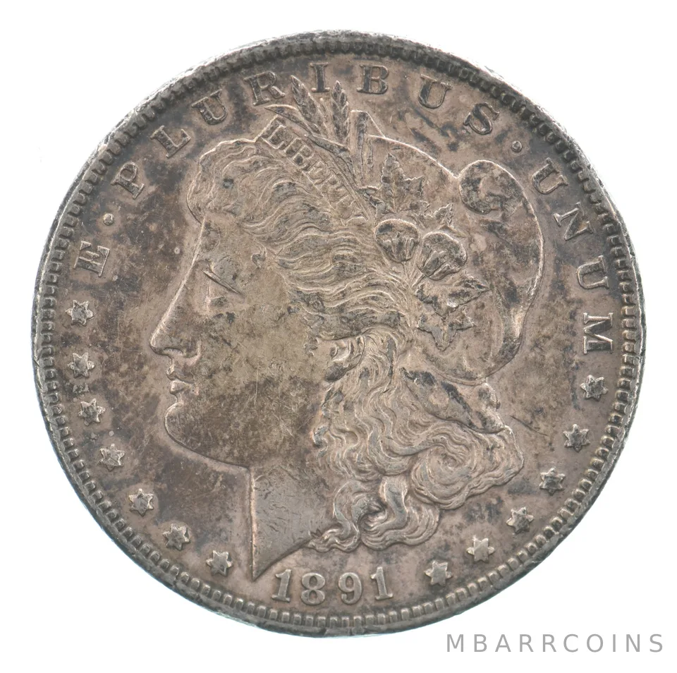 1891-CC Morgan Silver Dollar Beautiful Tone a9098