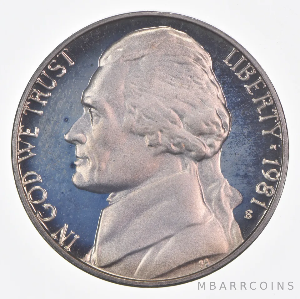 1981-S Jefferson Nickel TYPE 2 Proof