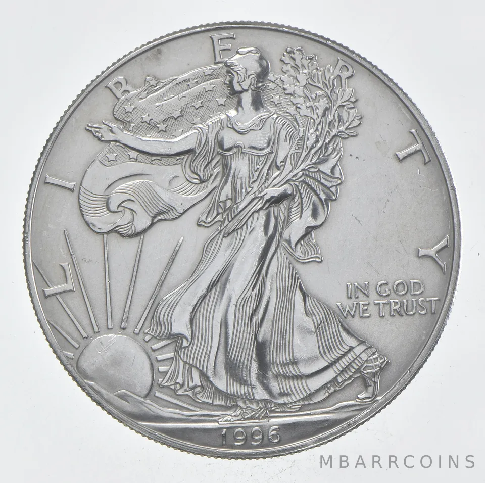 Rarest 1996 American Silver Eagle - Key Date - Rare LOW MINTAGE *345