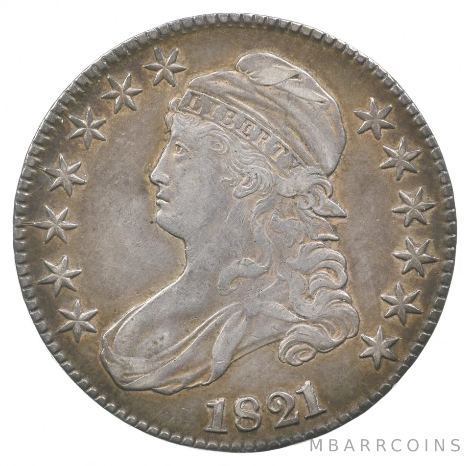1821 Capped Bust Lettered Edge Half Dollar *7114