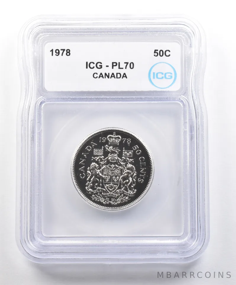 1978 Canada 50 Cents PL70 ICG *6180