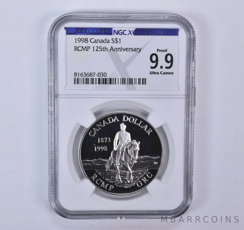 1998 Canada 1 Dollar Silver RCMP Proof 9.9 UCAM NGC X NGCX