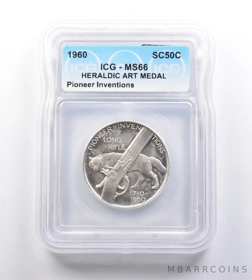 1960 So-Called Half Dollar Pioneer Inventions MS66 ICG a7139