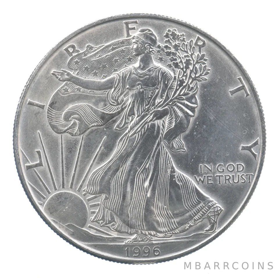 Rarest 1996 American Silver Eagle - Key Date - Rare LOW MINTAGE *701