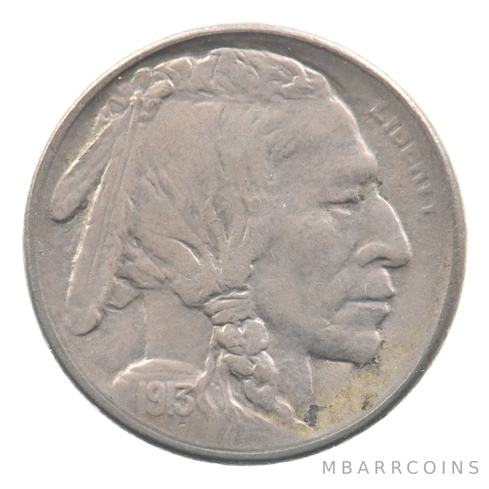 1913-S Indian Head Buffalo Nickel Type 1 *9074