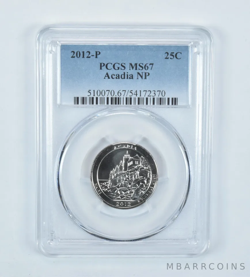 2012-P Washington Quarter ATB Acadia MS67 PCGS
