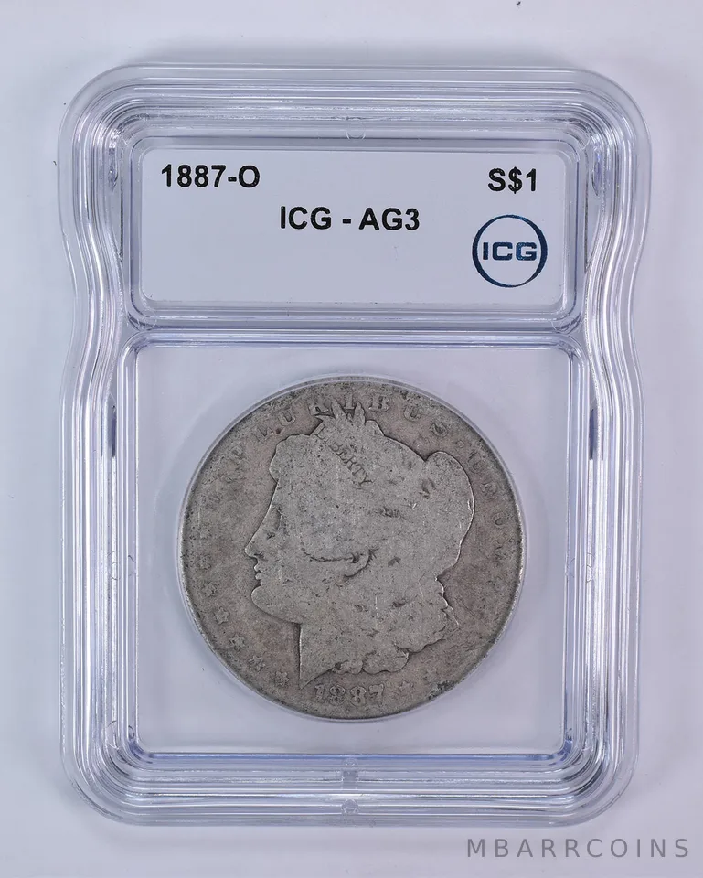 1887-O Morgan Silver Dollar AG3 ICG Lowball