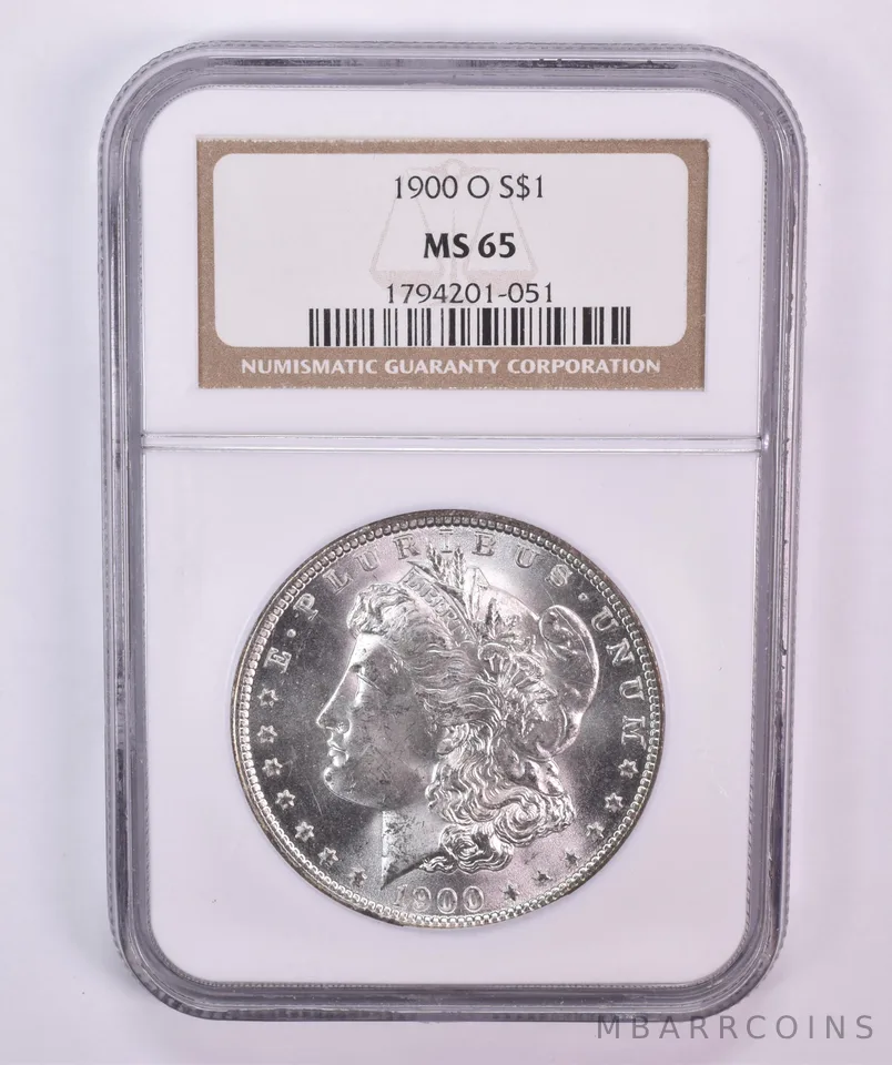 1900-O Morgan Silver Dollar MS65 NGC Brown Label