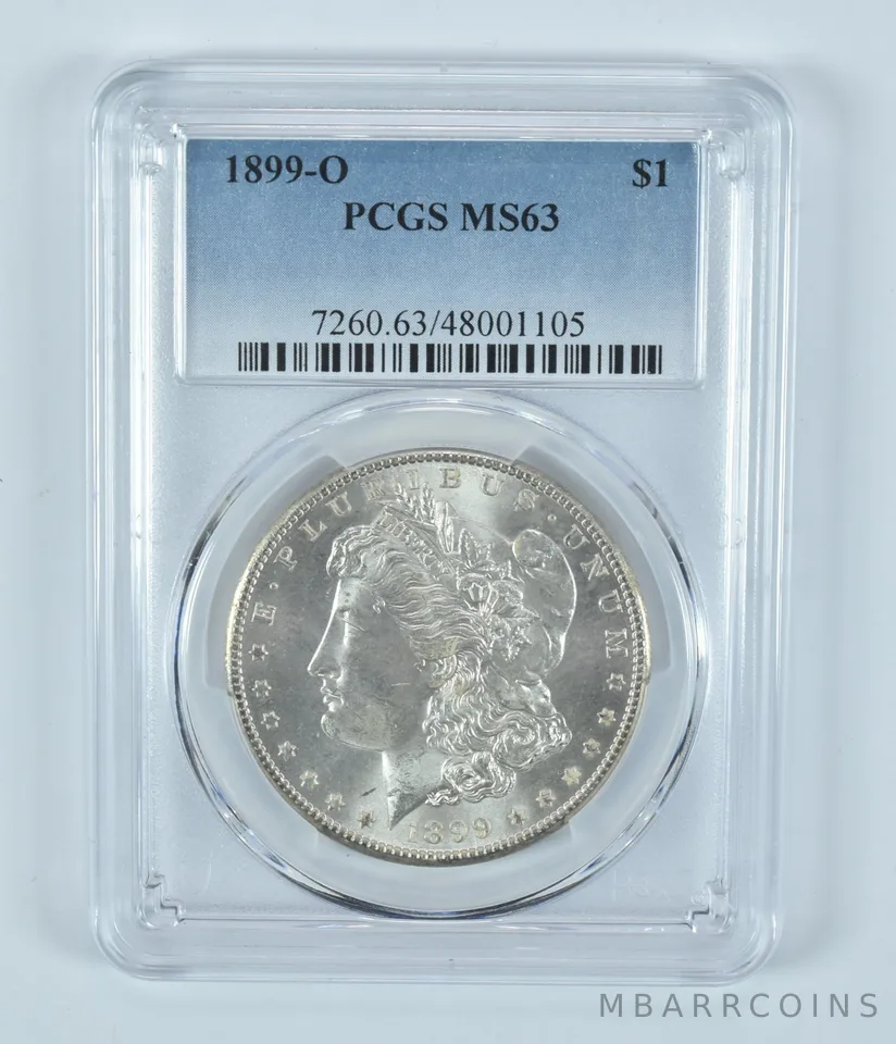 1899-O Morgan Silver Dollar MS63 PCGS Blue Label