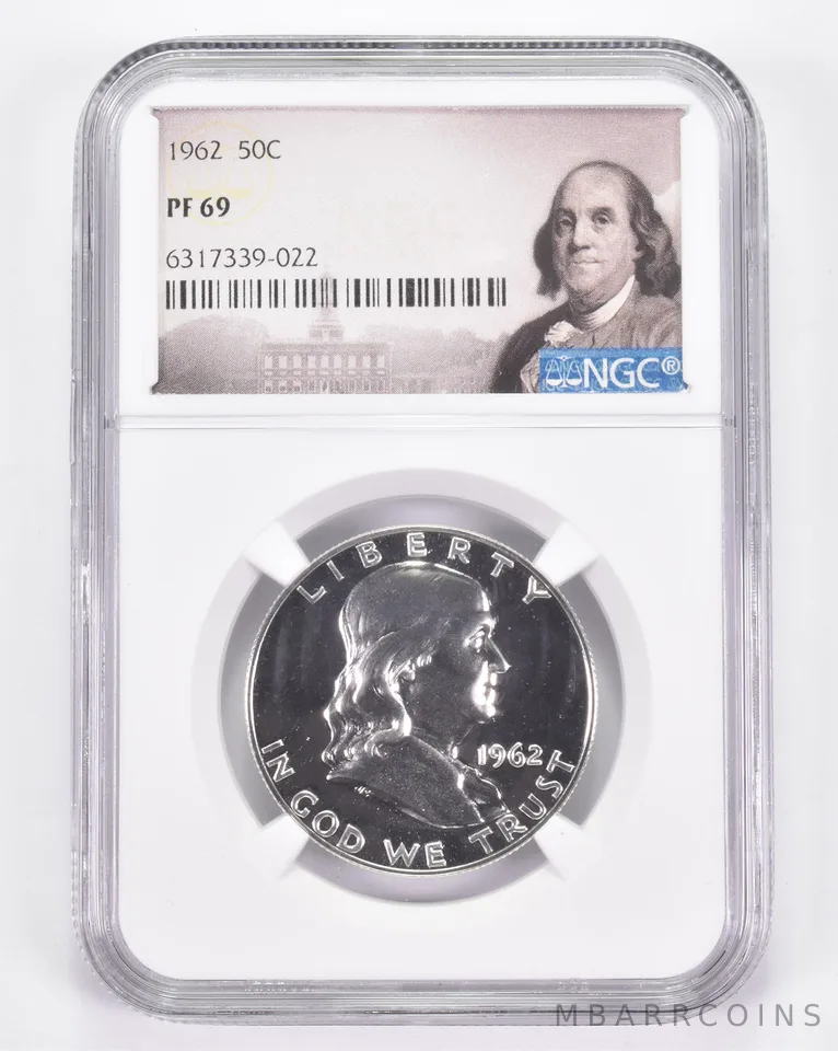 PF69 1962 Franklin Half Dollar - Graded NGC *8866