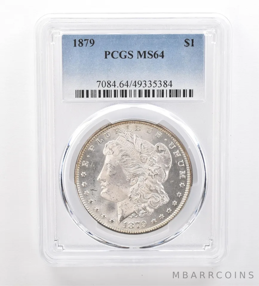 1879 Morgan Silver Dollar MS64 PCGS Beautiful Tone Reverse *7474