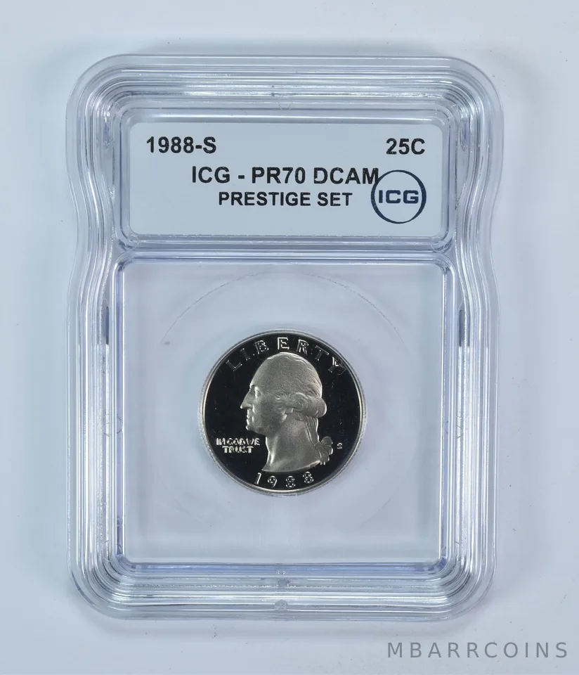 1988-S Washington Quarter Prestige Set PR70 DCAM ICG