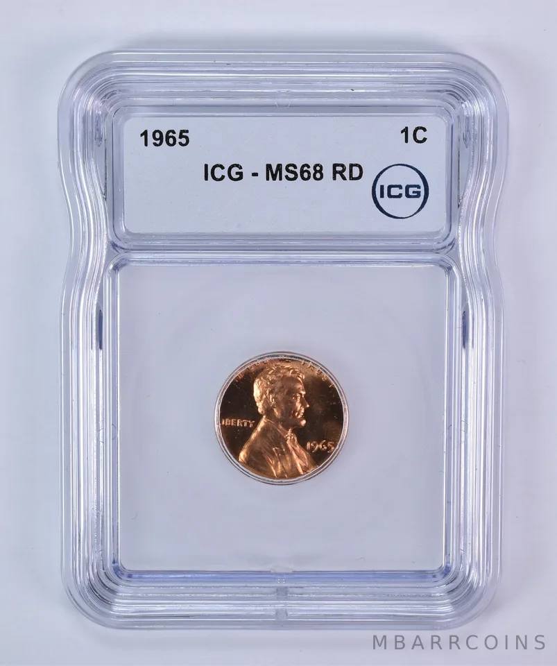 1965 Lincoln Memorial Cent MS68 RD ICG