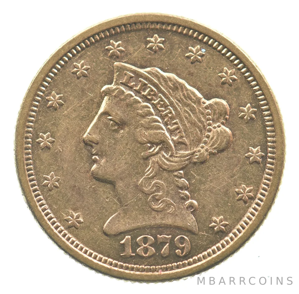 1879 $2.50 Liberty Head Gold Quarter Eagle *2266